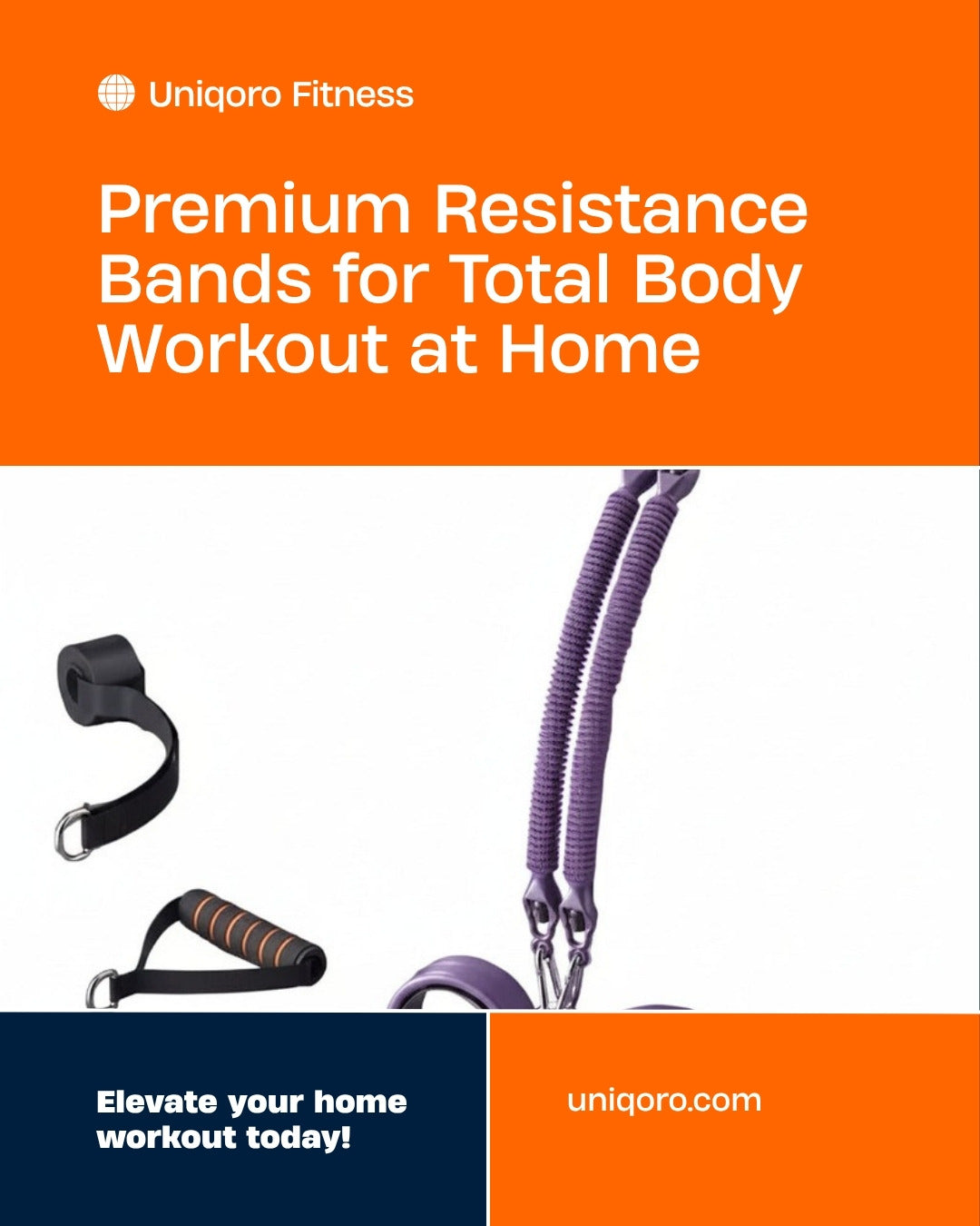 Uniqoro Resistance Bands Foot Pedals Design 2
