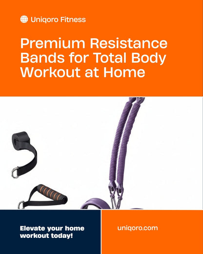 Uniqoro Resistance Bands Foot Pedals Design 2