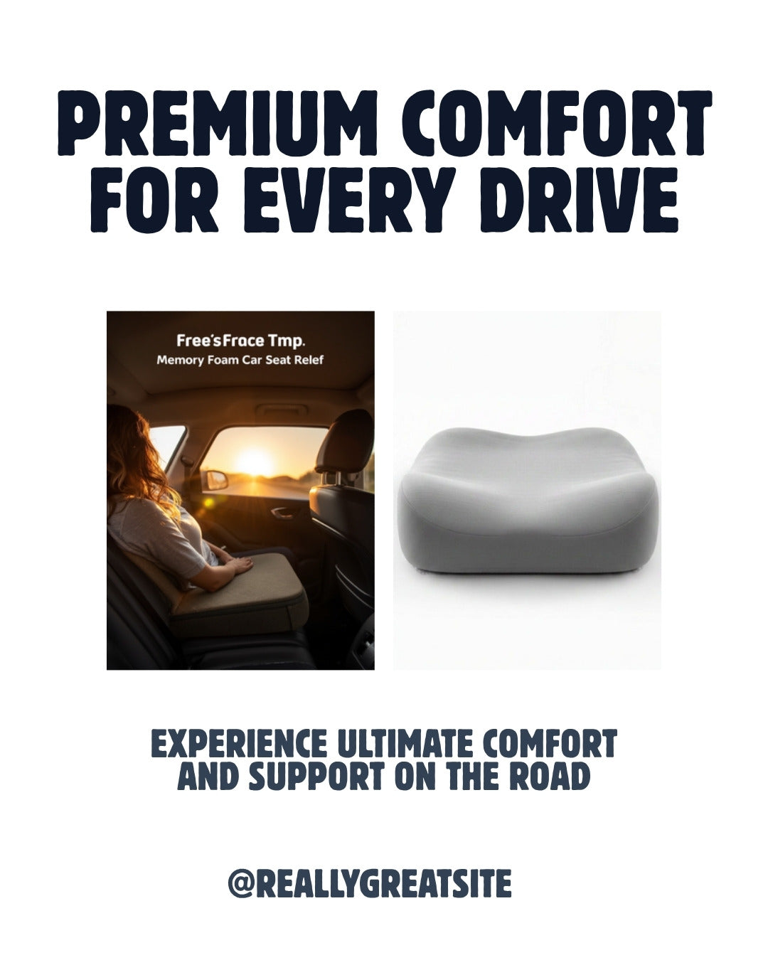 Uniqoro Memory Foam Car Seat Cushion Design 2