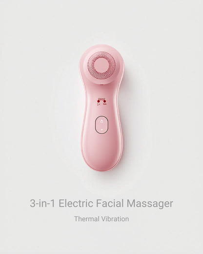 Electric Facial Massager 3-in-1 – Thermal Vibration Face Lift