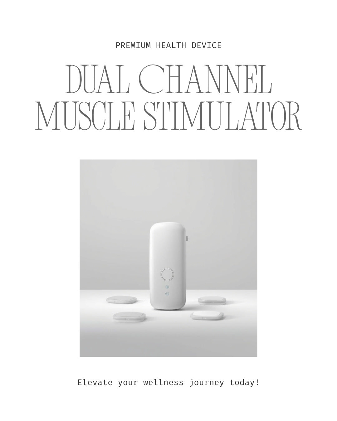 TENS EMS Muscle Stimulator – Dual Channel Pain Relief Device
