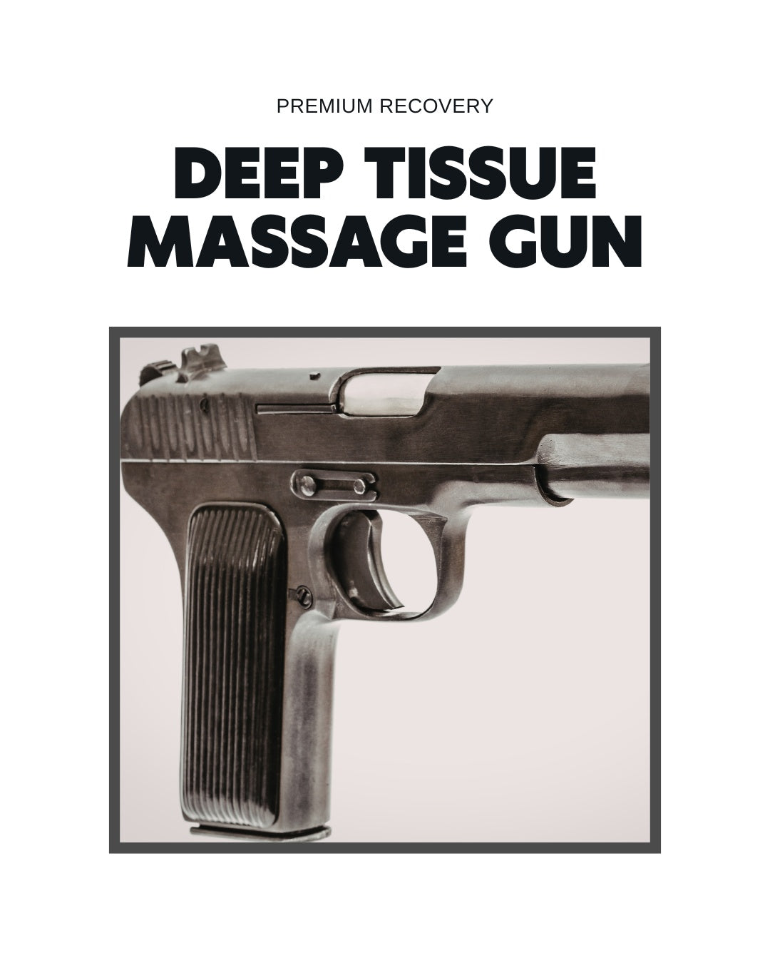 Massage Gun Deep Tissue – 8 Heads Percussion Athlete Recovery