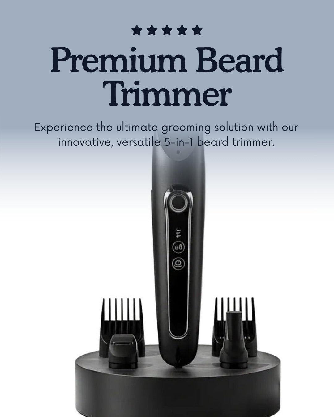 Uniqoro Beard Trimmer 5-in-1 Design 3