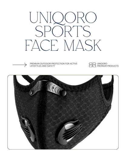 Uniqoro Sports Face Mask Breathable Design 3