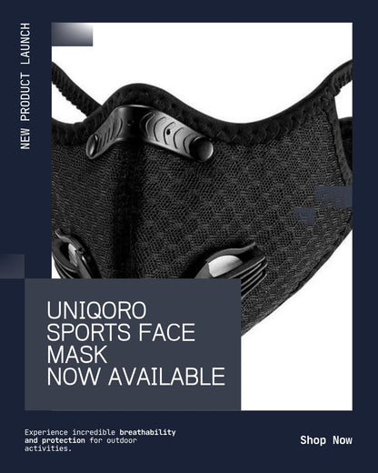 Uniqoro Sports Face Mask Breathable Design 2
