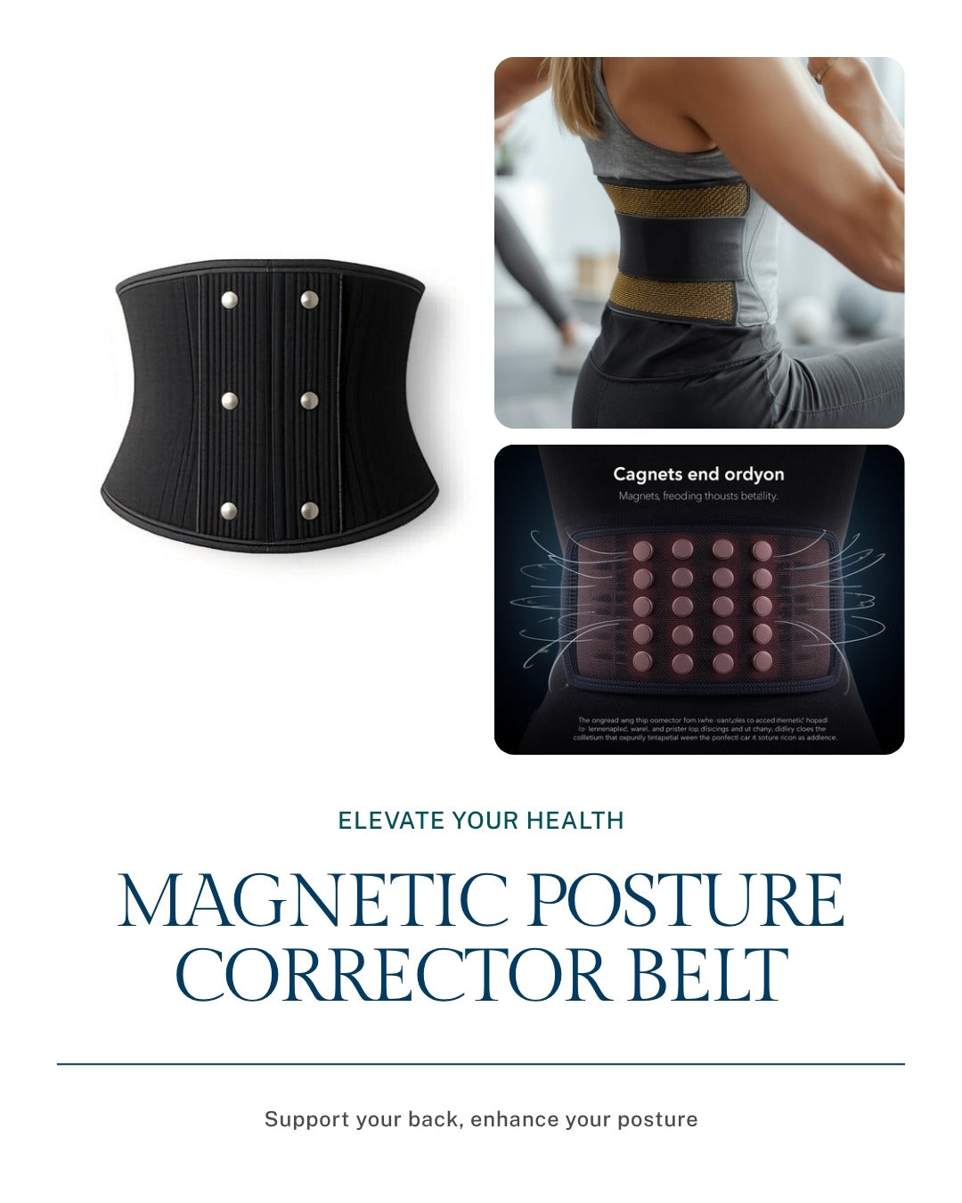Uniqoro Magnetic Posture Corrector Belt Design 5