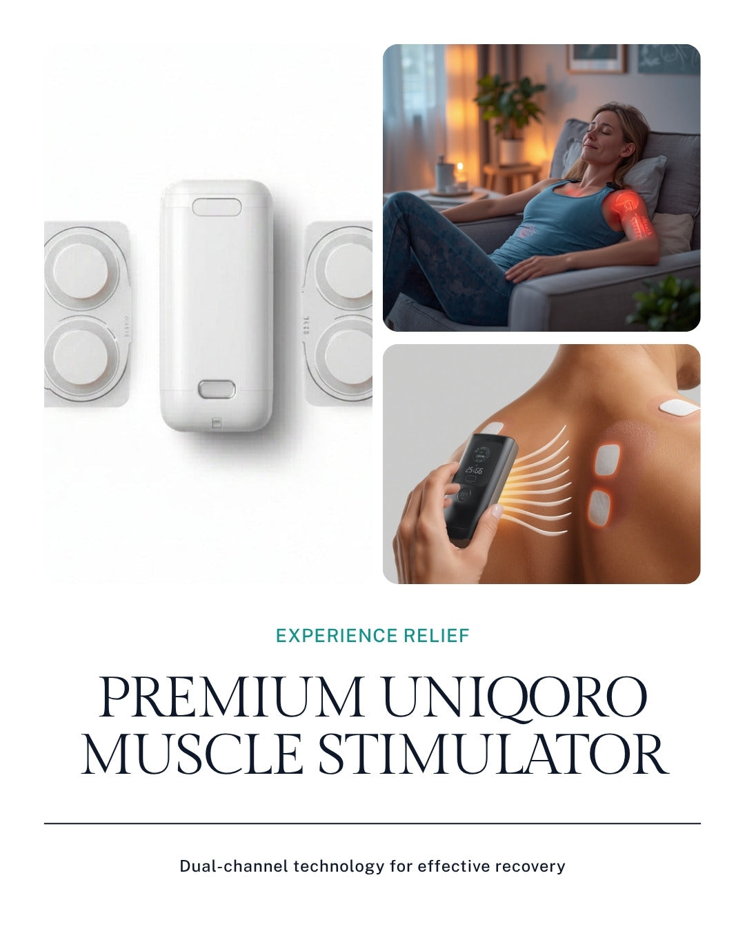 Uniqoro TENS EMS Muscle Stimulator Design 4