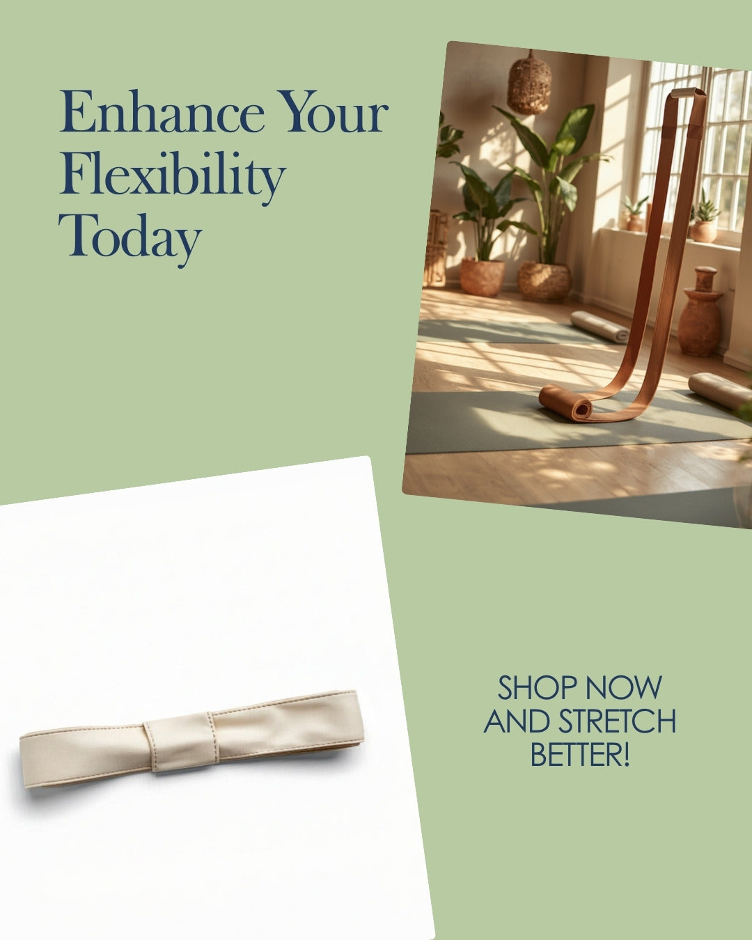 Uniqoro Yoga Stretching Belt Design 5