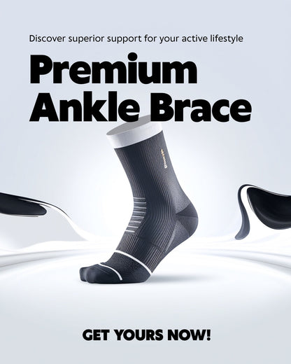 Ankle Support Brace – Compression Sleeve Sports Sprain Recovery