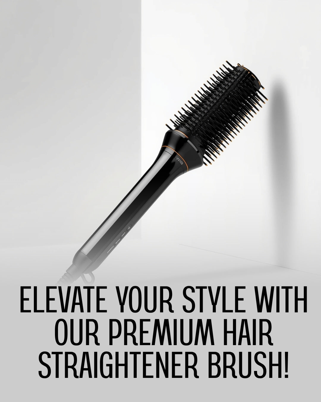 Cordless Hair Straightener Brush – Ionic Anti-Frizz Styling Comb