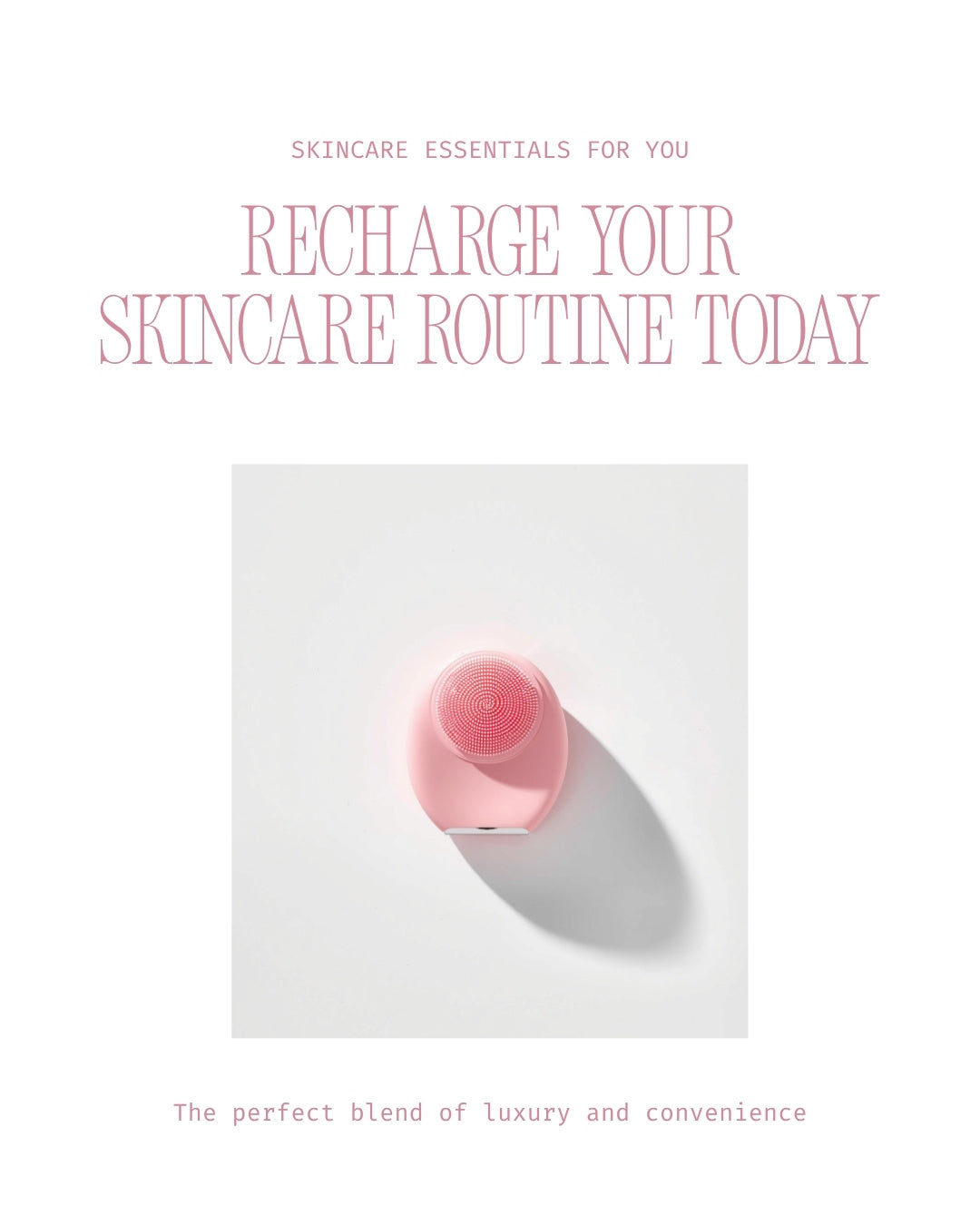Mini Sonic Silicone Face Cleanser – USB Rechargeable Pore Brush