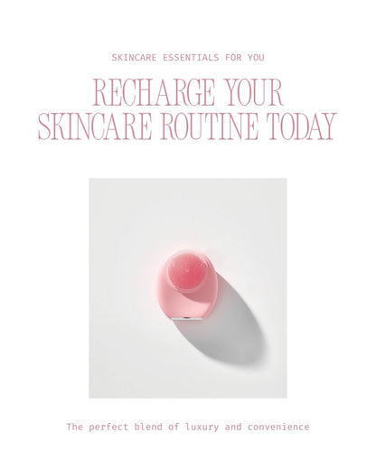 Mini Sonic Silicone Face Cleanser – USB Rechargeable Pore Brush