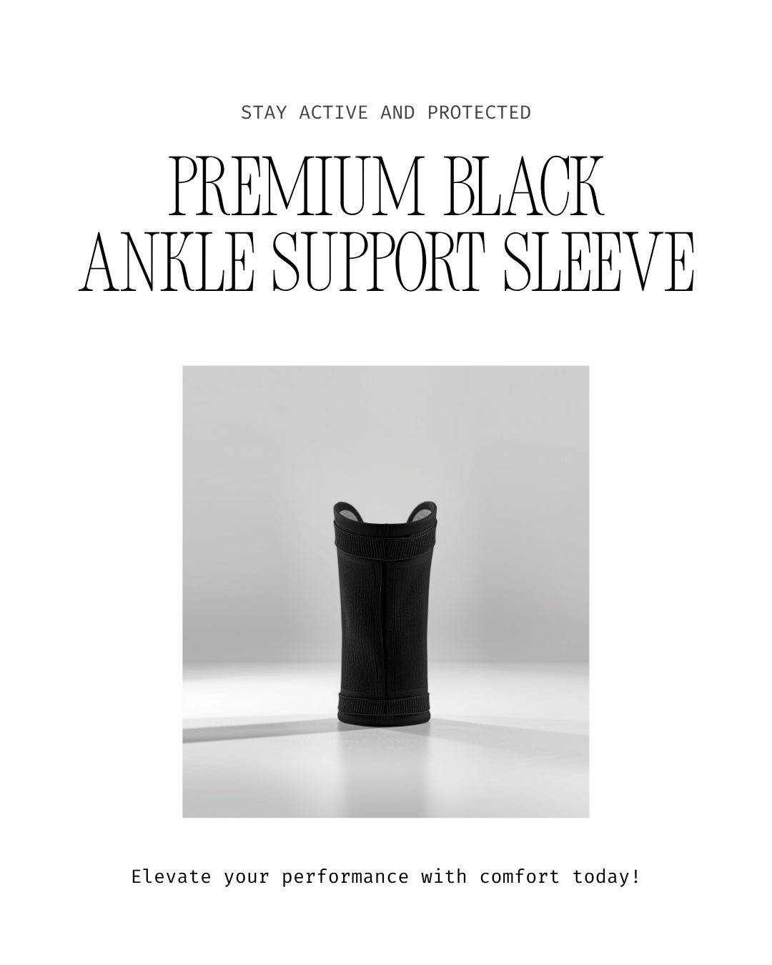 Ankle Support Brace – Compression Sleeve Sports Sprain Recovery