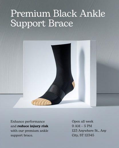 Ankle Support Brace – Compression Sleeve Sports Sprain Recovery