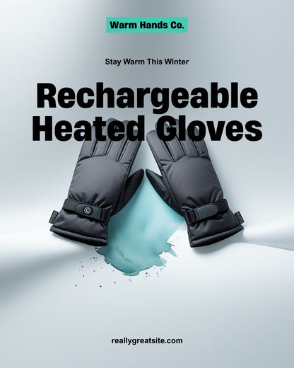 Heated Winter Gloves – 4000mAh Rechargeable Electric Warmers