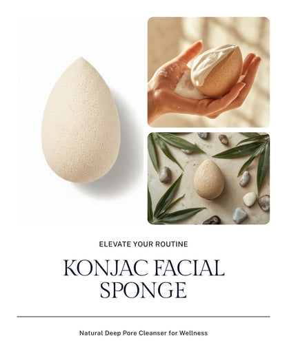 Uniqoro Konjac Facial Sponge – pH-Balanced Deep Pore Cleanser