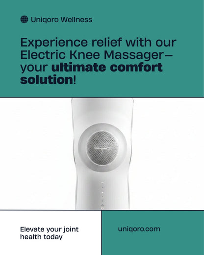 Uniqoro Electric Knee Massager Infrared Heat Air Compression Wireless