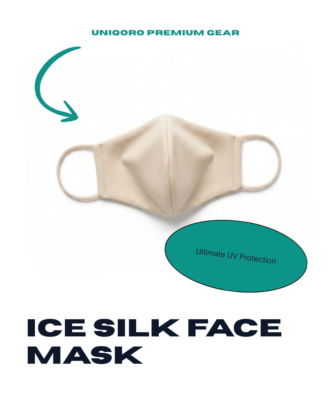 Uniqoro Ice Silk Sun Face Mask Design 3