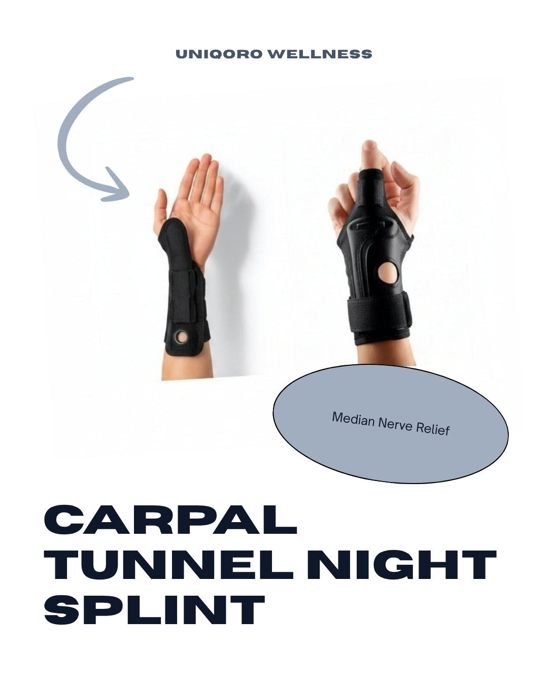 Uniqoro Carpal Tunnel Wrist Brace Design 3