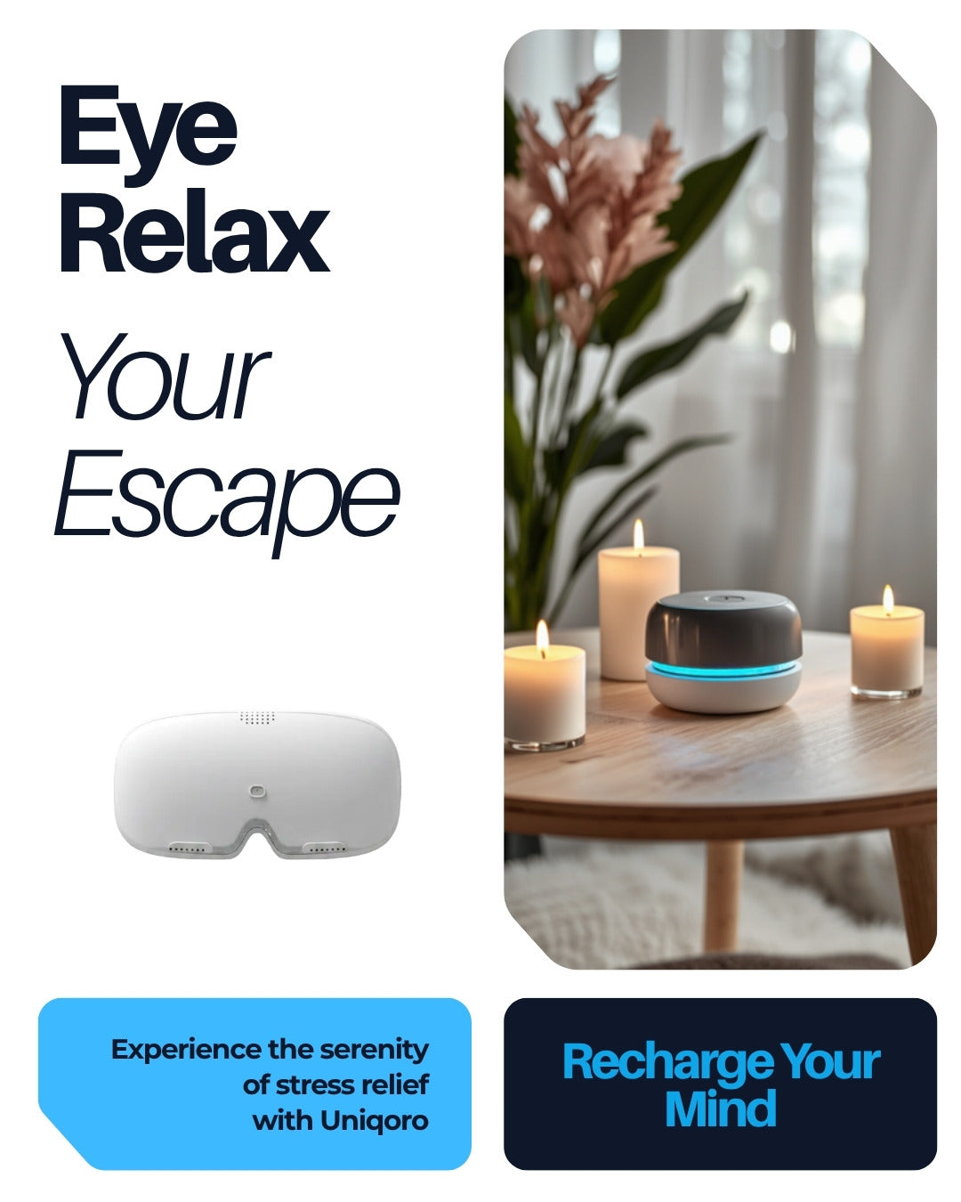 Uniqoro Eye Massager with Heat Design 2