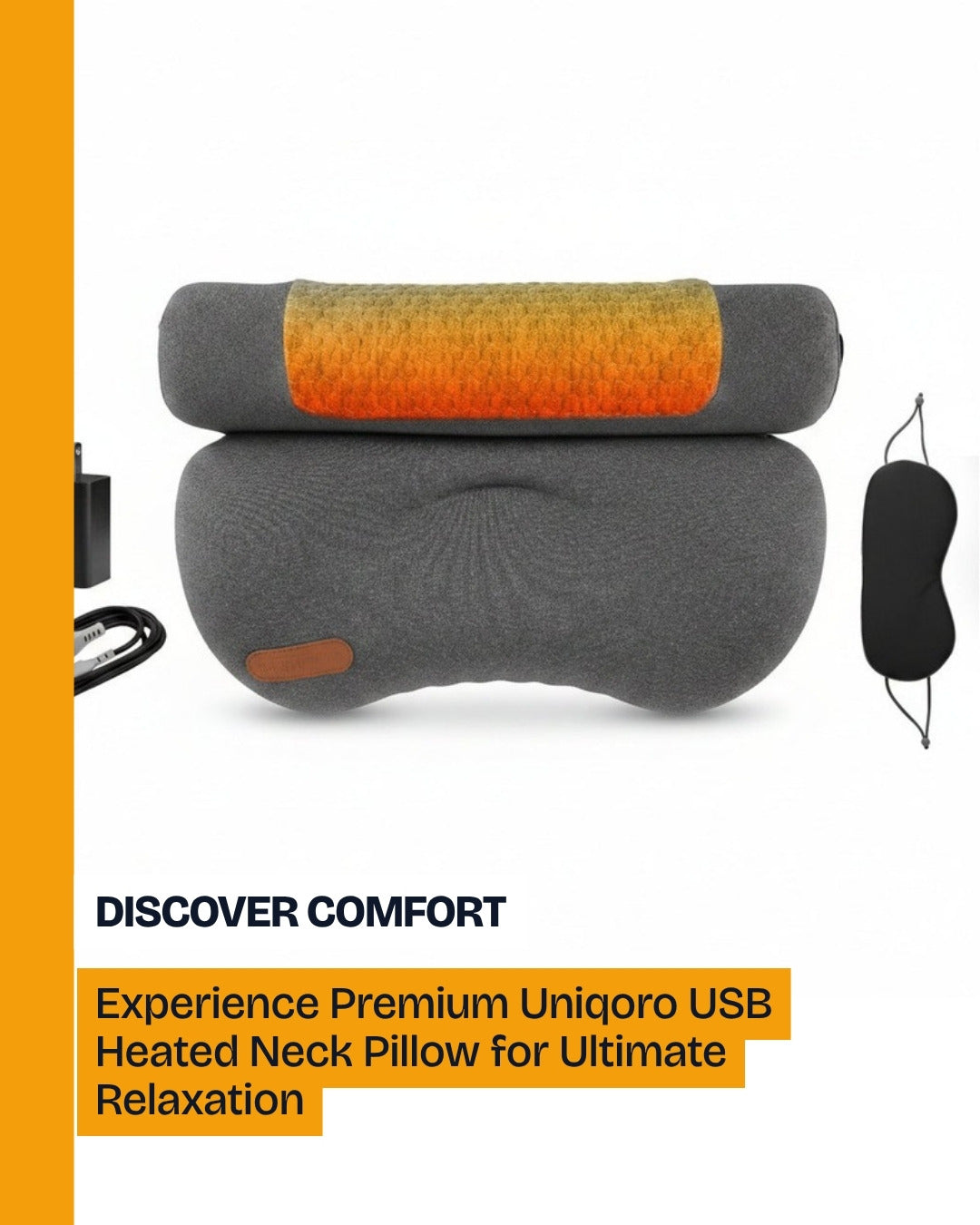 Uniqoro USB Heated Neck Pillow Design 4