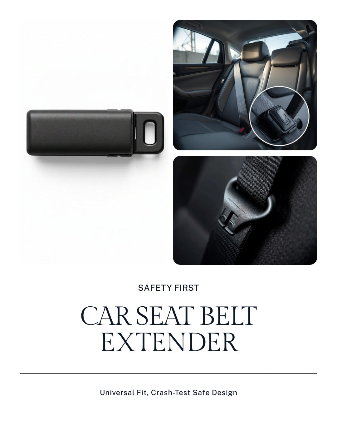 Uniqoro Car Seat Belt Extender Universal Safety Buckle Extension