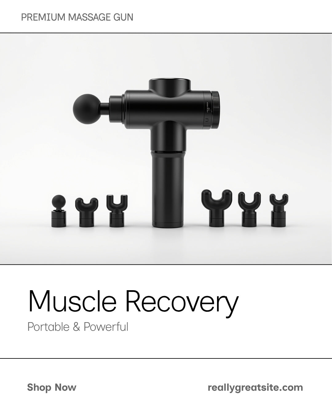 Massage Gun Deep Tissue – 8 Heads Percussion Athlete Recovery