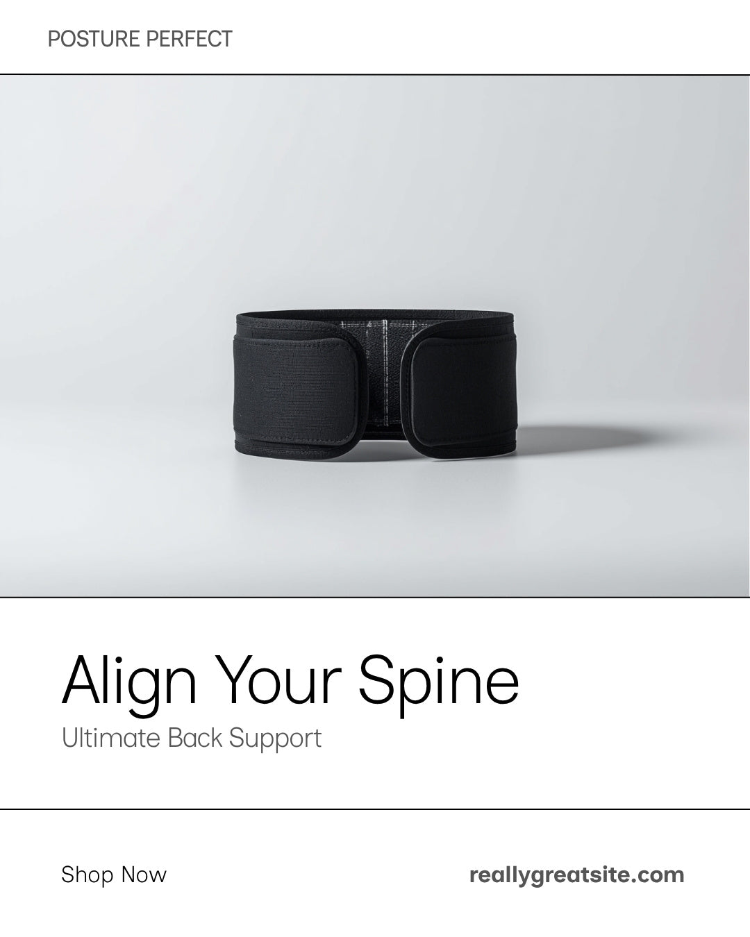 Magnetic Posture Corrector Belt – Spine Alignment Therapy