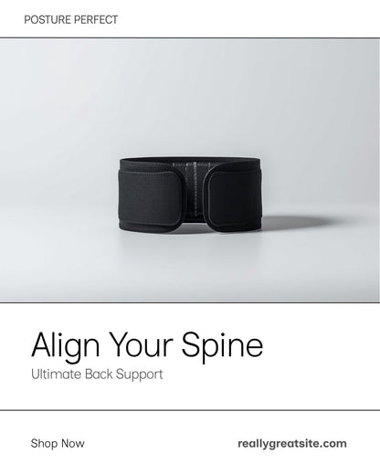 Magnetic Posture Corrector Belt – Spine Alignment Therapy
