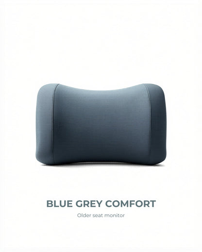 Memory Foam Car Headrest & Lumbar Support – Driver Comfort