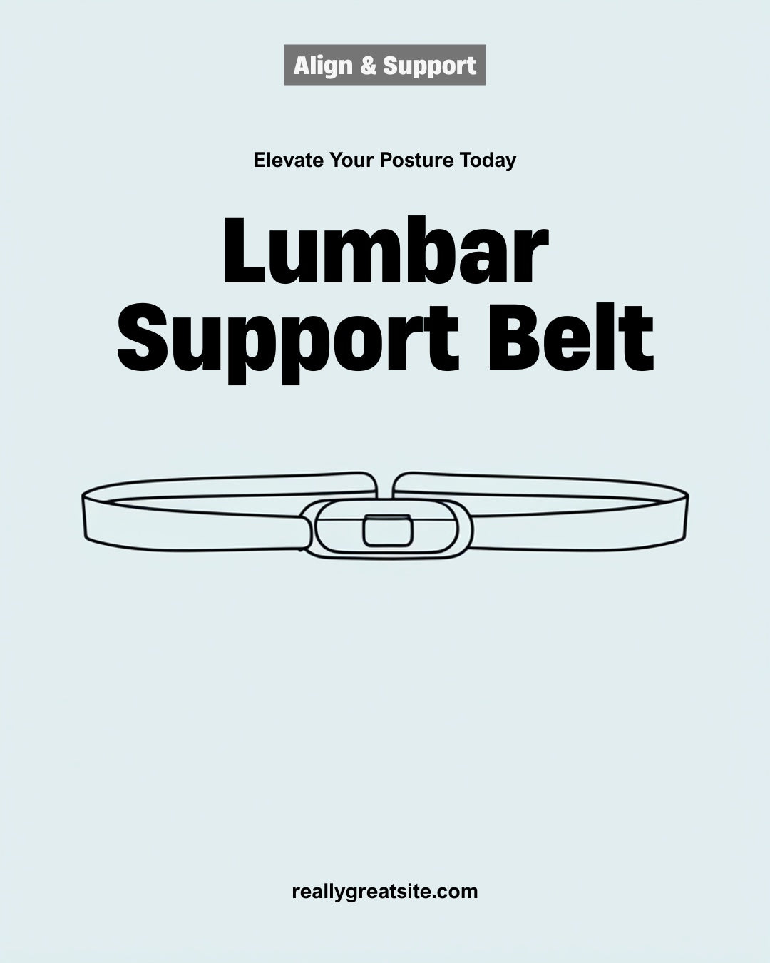 Magnetic Posture Corrector Belt – Spine Alignment Therapy