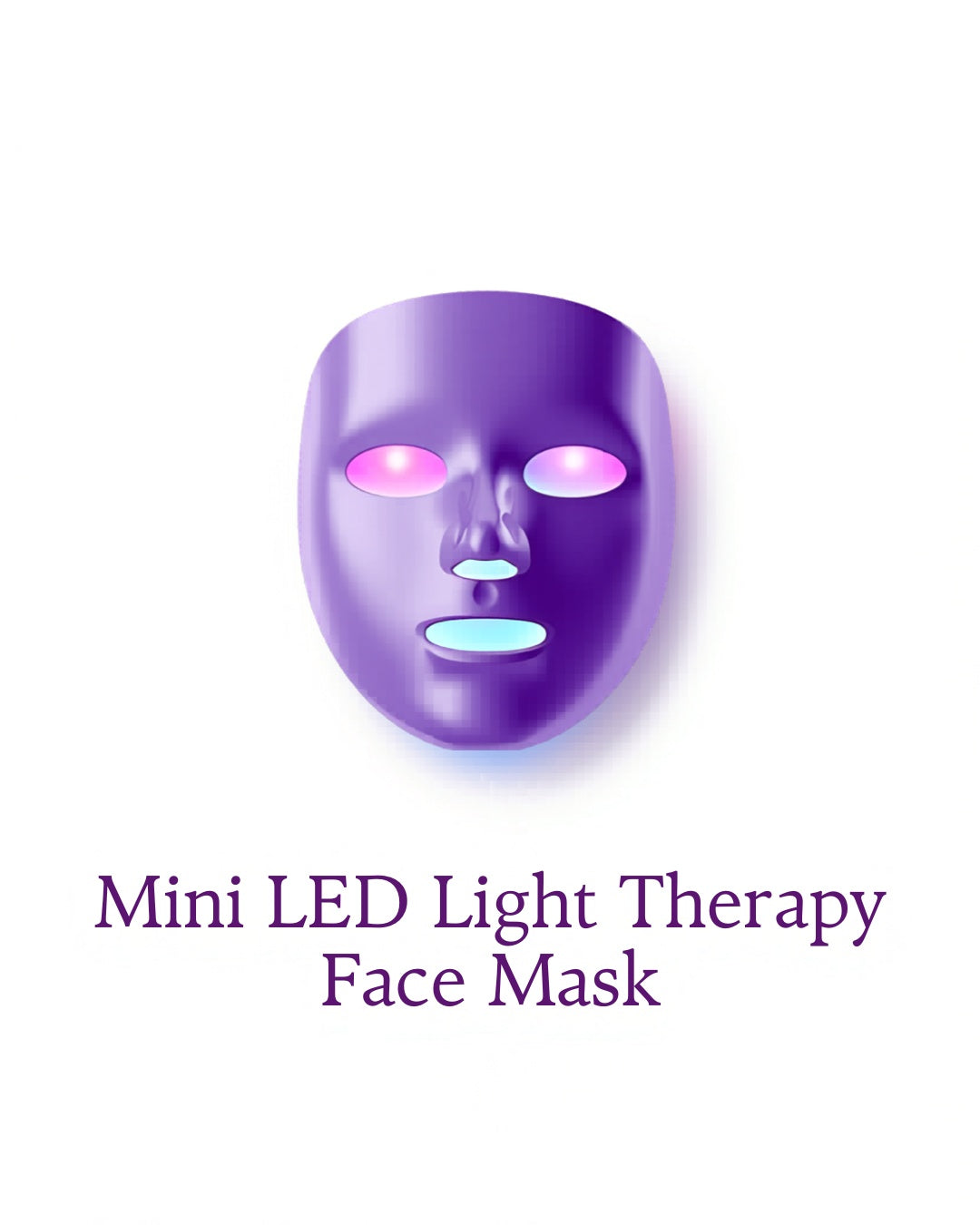 LED Face Mask Rechargeable – Mini Red Light Anti-Aging Therapy