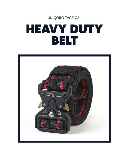 Uniqoro Military Tactical Belt Heavy Duty Nylon Quick Release