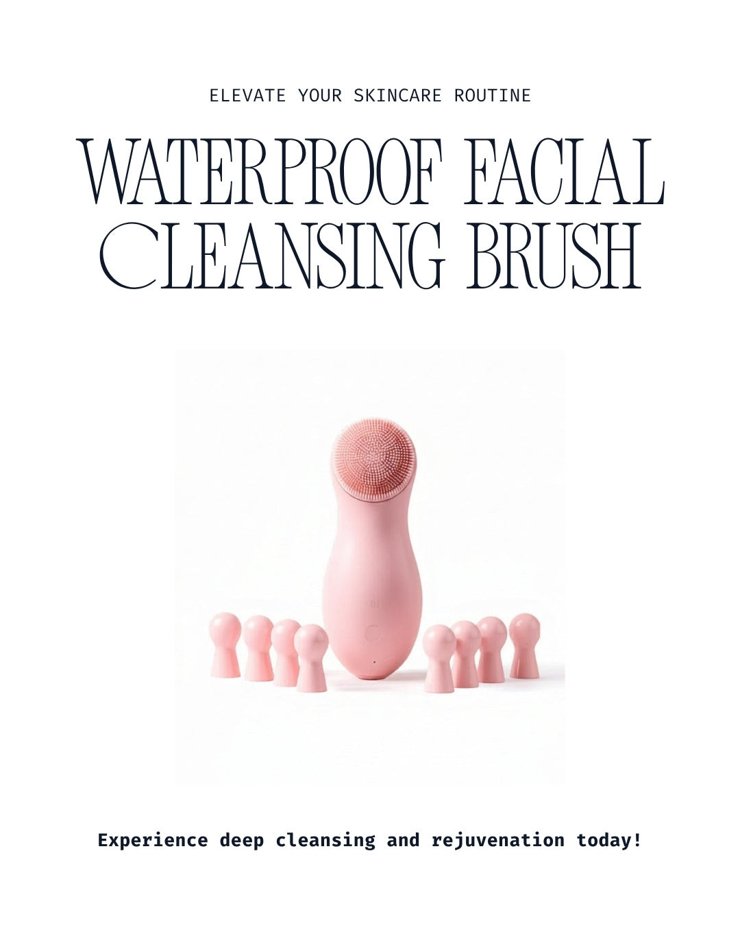 Uniqoro Waterproof Facial Cleansing Brush Design 3