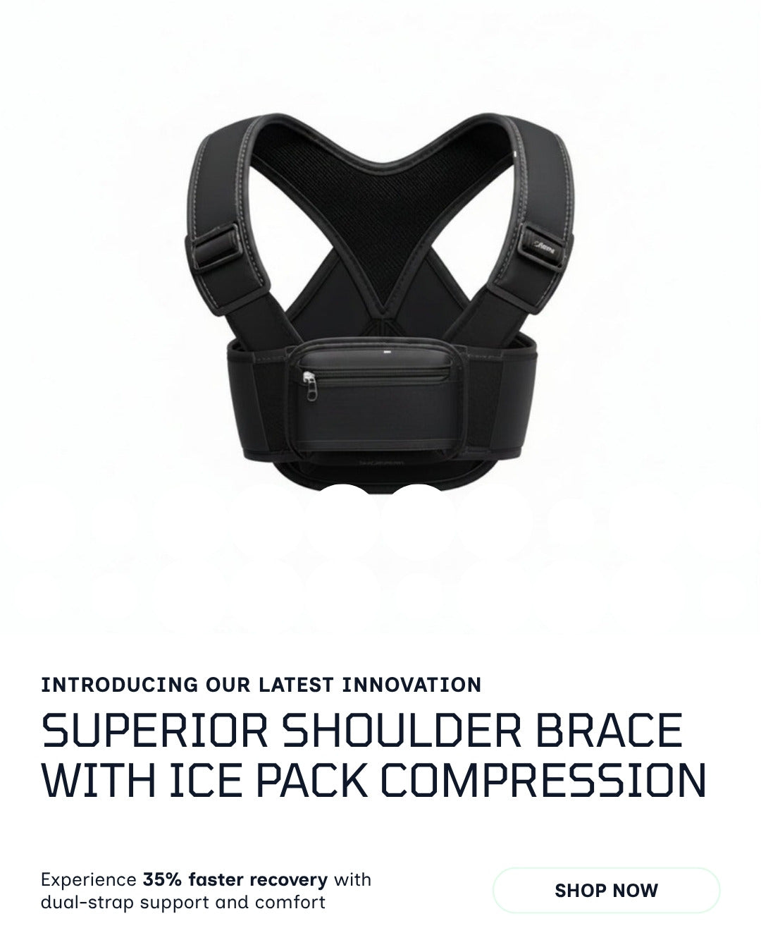 Uniqoro Shoulder Brace with Ice Pack Design 2