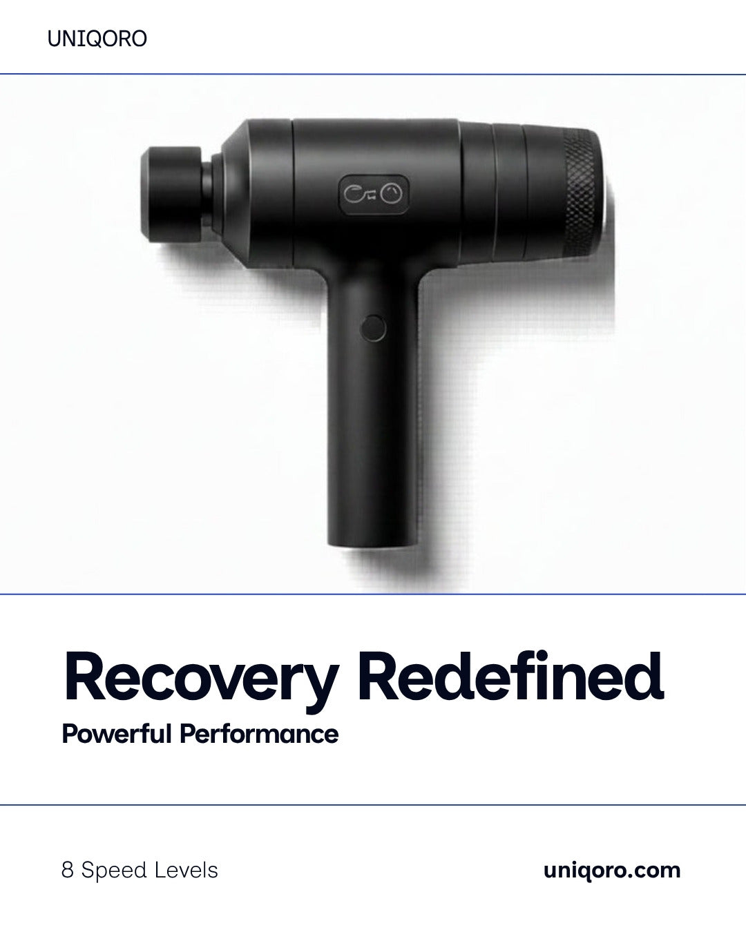 Uniqoro Massage Gun Deep Tissue 8 Speed Percussion Recovery