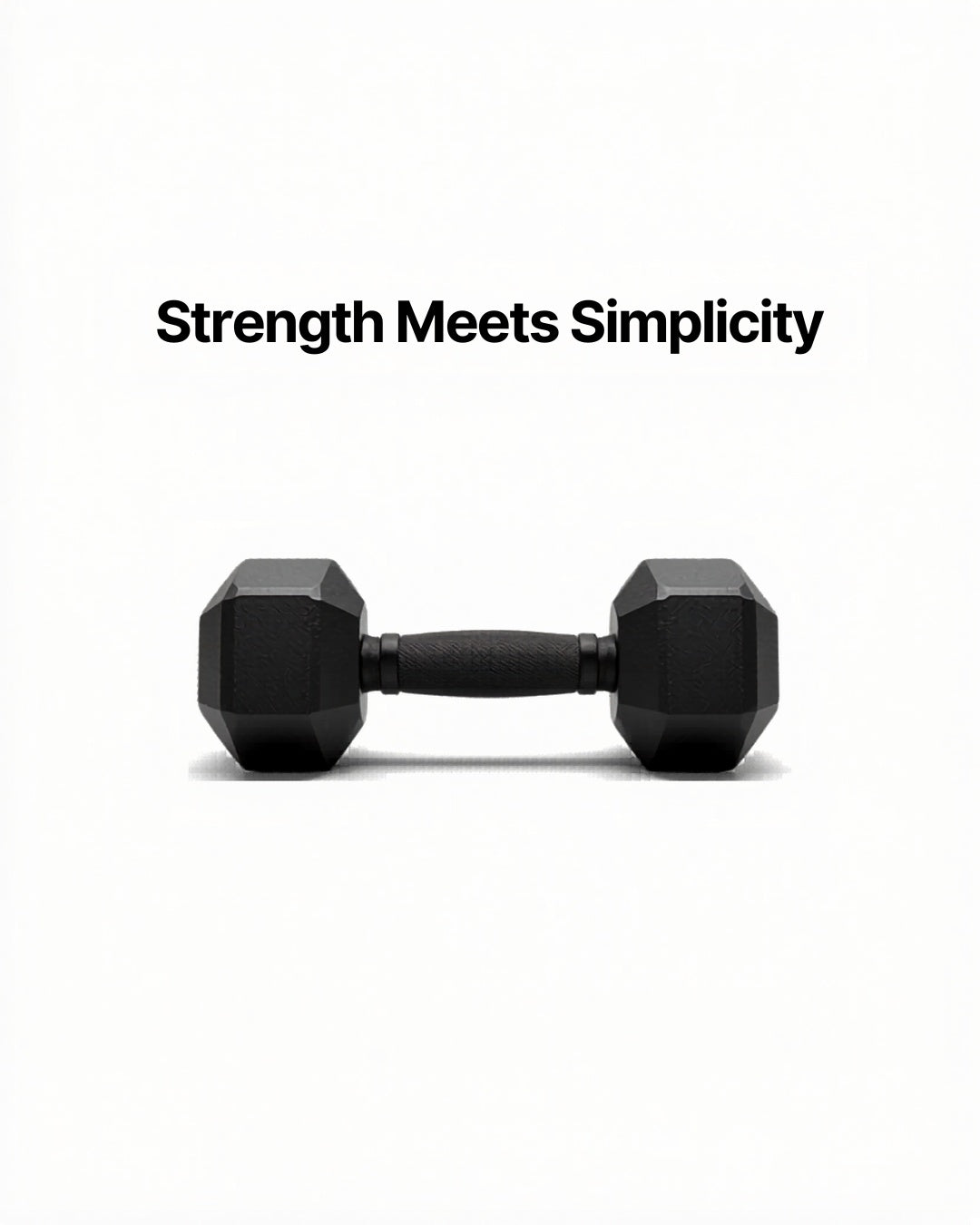 Hex Rubber Dumbbell Set – Non-Slip Home Gym Weight Set