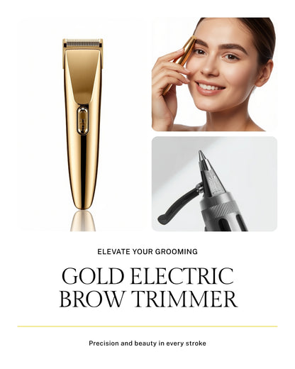 Electric Eyebrow Trimmer – LED Painless Facial Hair Remover