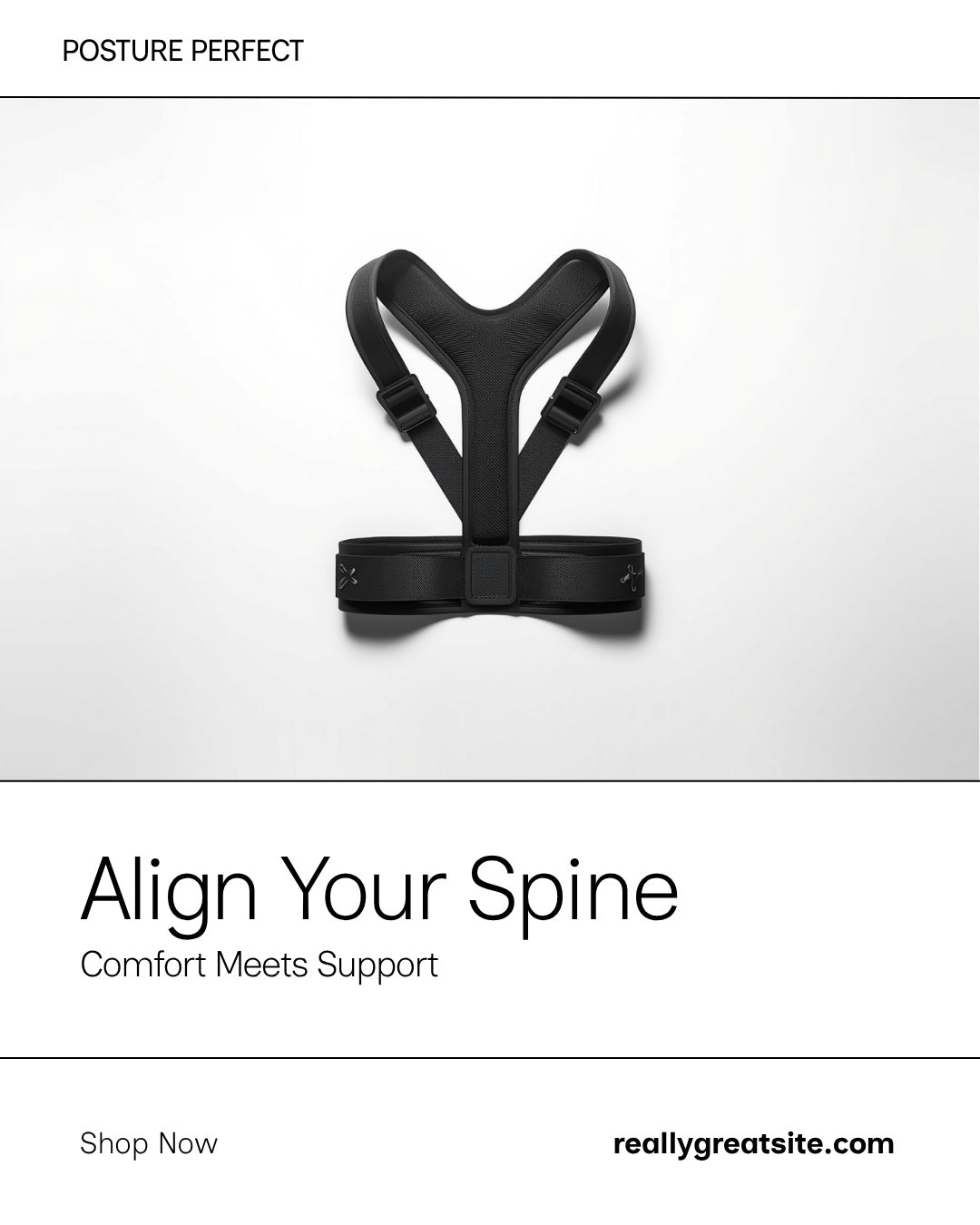 Posture Corrector Brace – Back Support Kyphosis Fix