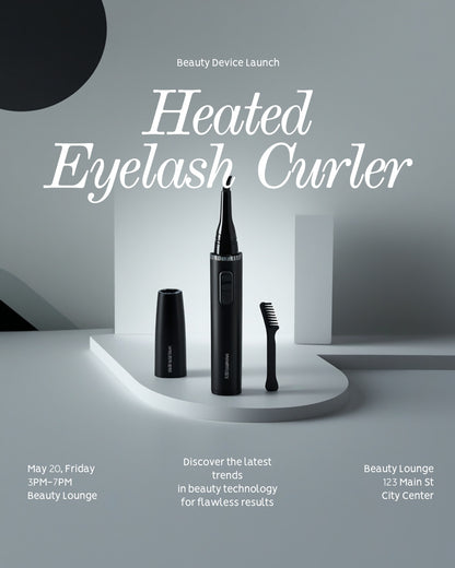 2-in-1 Heated Eyelash Curler & Eyebrow Trimmer – Women
