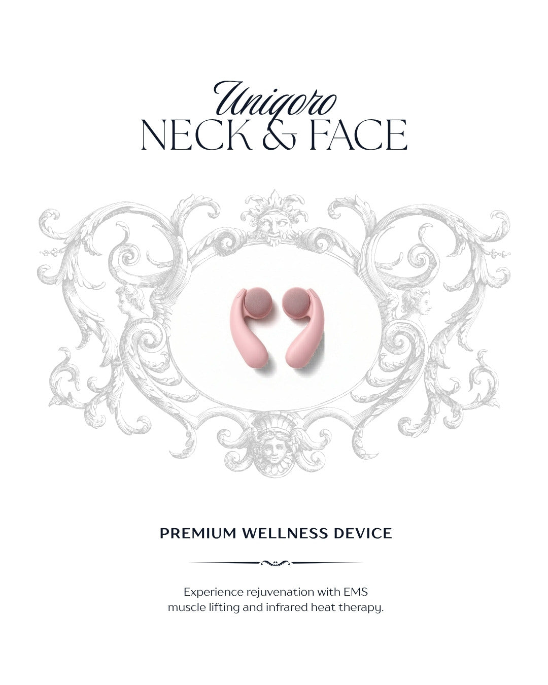 Uniqoro Neck and Face Massager 3-in-1 EMS Lifting Vibration