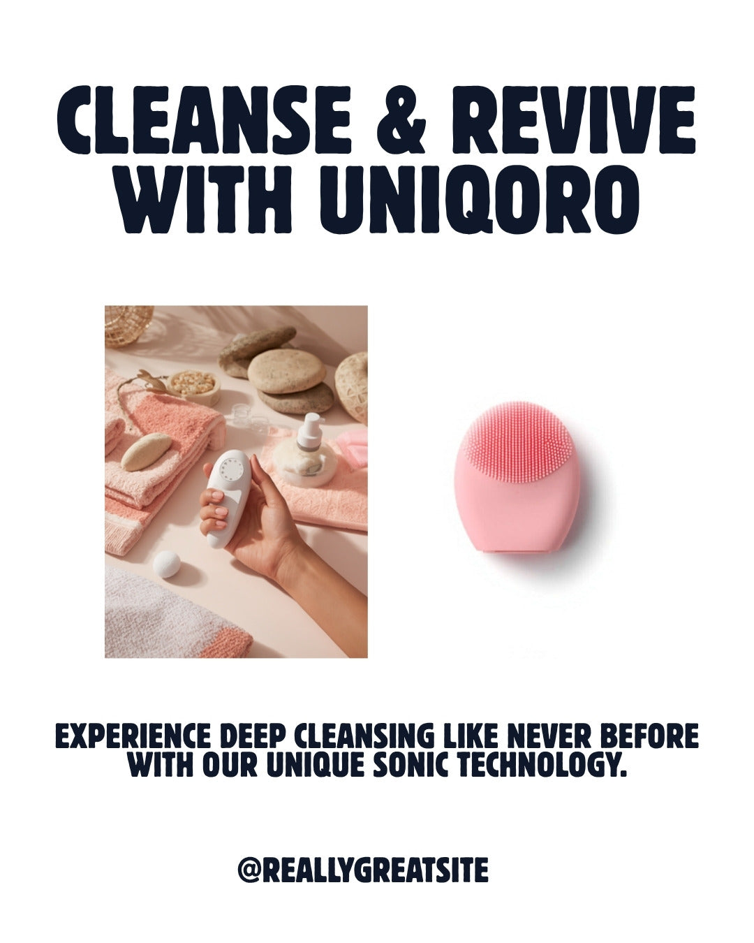 Uniqoro Silicone Electric Face Cleanser Design 2