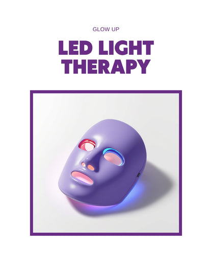 LED Face Mask Rechargeable – Mini Red Light Anti-Aging Therapy