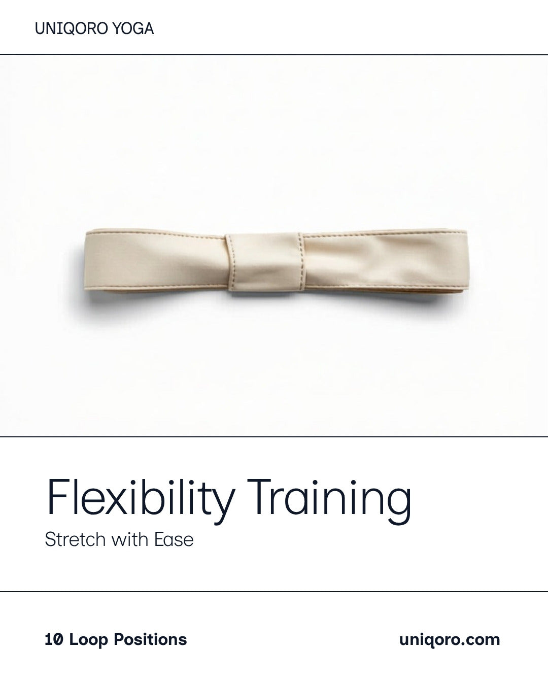 Uniqoro Yoga Stretching Belt Flexibility Training Strap