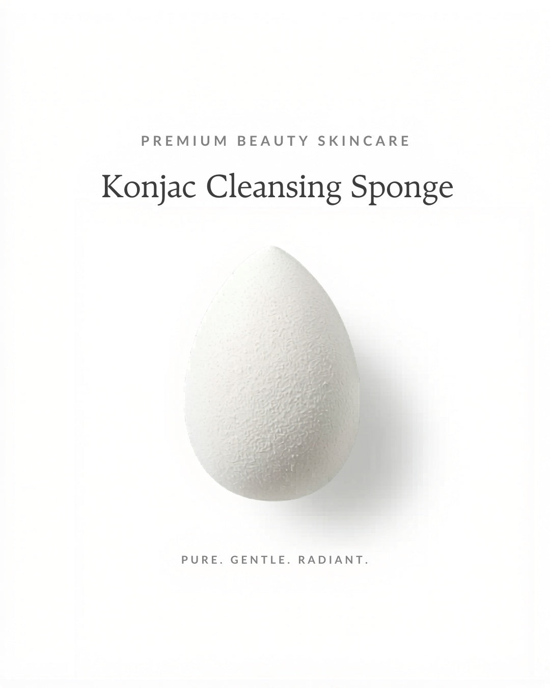 Konjac Facial Sponge – Natural Deep Pore Cleanser & Exfoliator