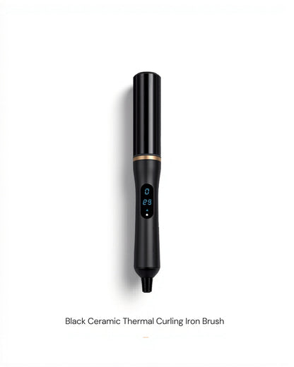 Ceramic Tourmaline Curling Iron Brush – 1.5" Dual Voltage
