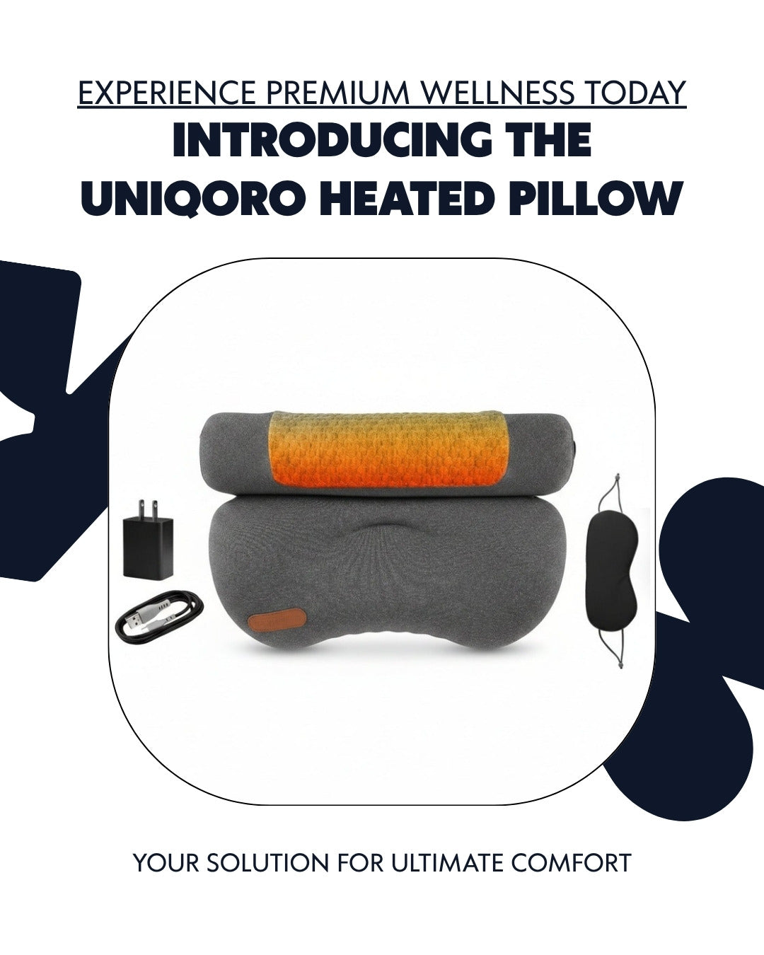 Uniqoro USB Heated Neck Pillow Design 3