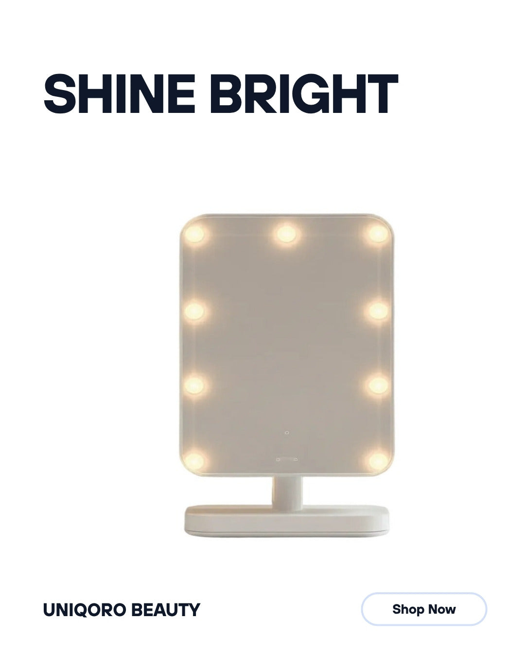Uniqoro LED Lighted Makeup Mirror Design 2