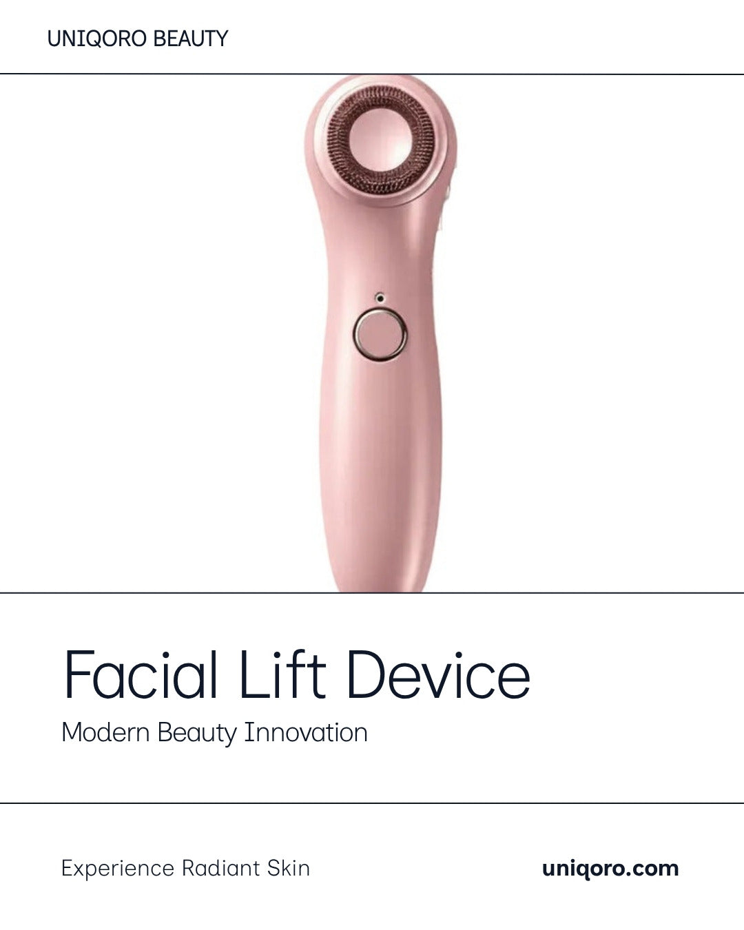 Uniqoro Electric Facial Massager 3-in-1 Design 4