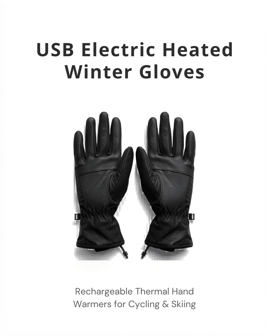 Heated Winter Gloves – 4000mAh Rechargeable Electric Warmers